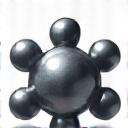 金属の分子構造を表すアイコン。